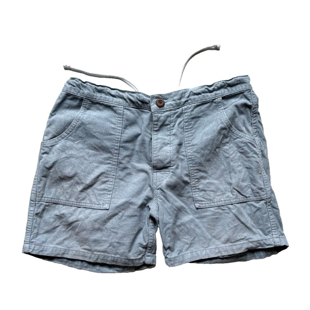 Vintage Birdwell Beach Britches Light Blue Corduroy Shorts Men's 32
